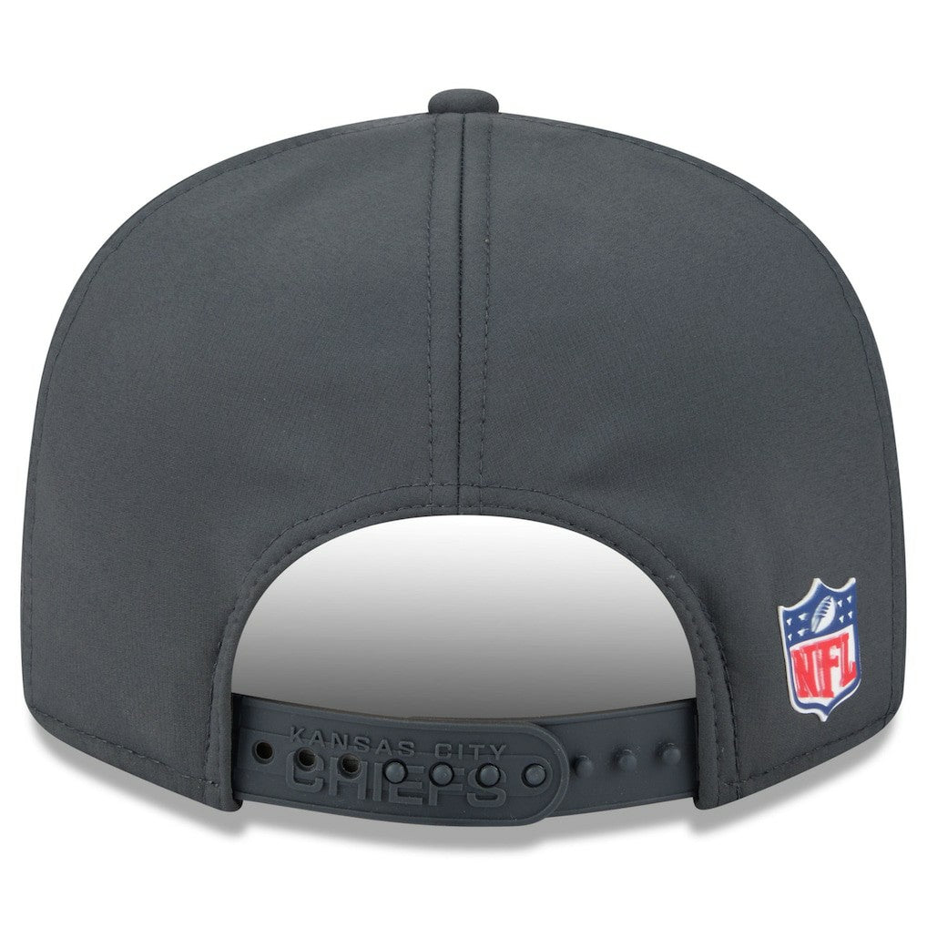 2025 Sideline Cold Weather Split Panel 9FIFTY Snapback Hat - Kansas City Chiefs Hats