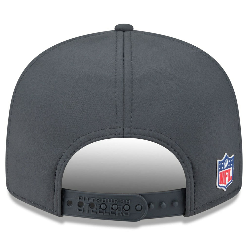 2025 Sideline Cold Weather Split Panel 9FIFTY Snapback Hat - Pittsburgh Steelers Hats