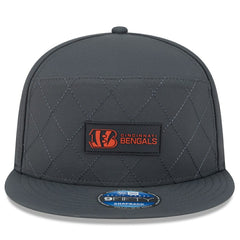 2025 Sideline Cold Weather Split Panel 9FIFTY Snapback Hat - Cincinnati Bengals Hats