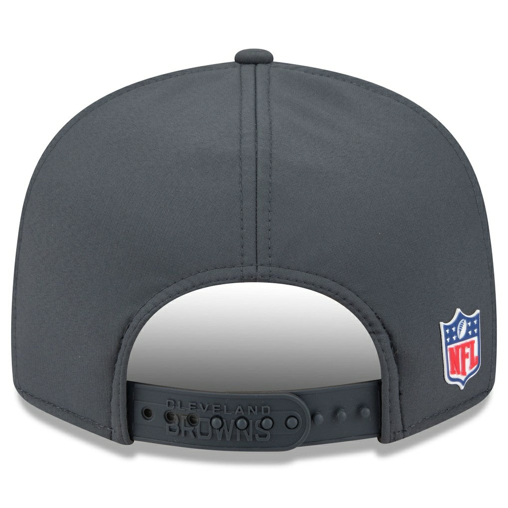 2025 Sideline Cold Weather Split Panel 9FIFTY Snapback Hat - Cleveland Browns Hats