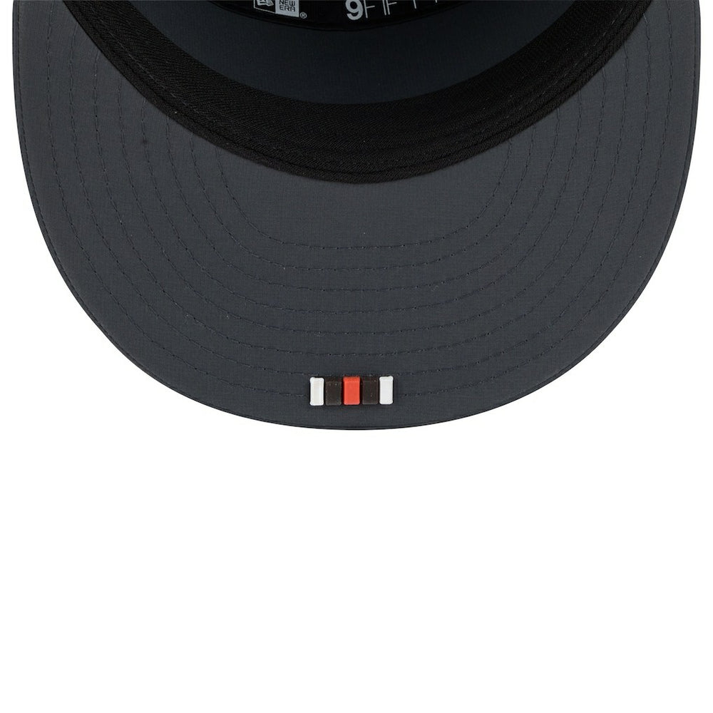 2025 Sideline Cold Weather Split Panel 9FIFTY Snapback Hat - Cleveland Browns Hats