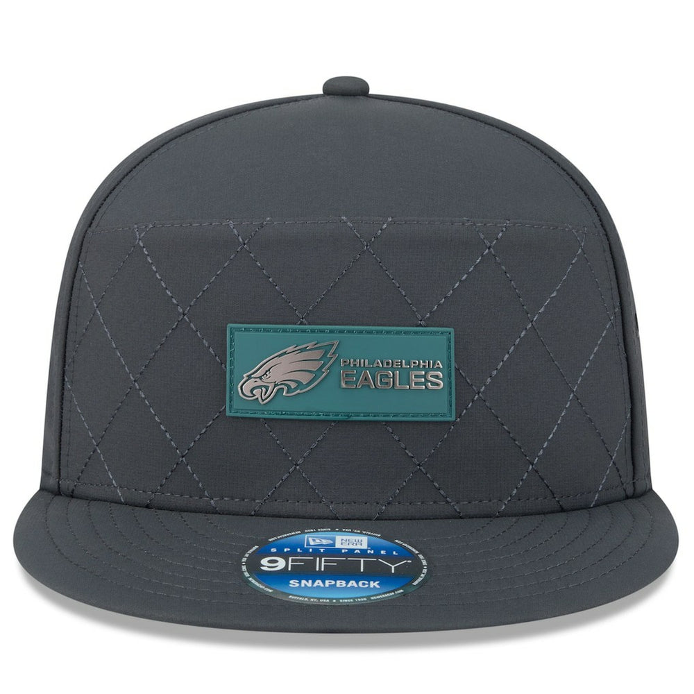 2025 Sideline Cold Weather Split Panel 9FIFTY Snapback Hat - Philadelphia Eagles Hats
