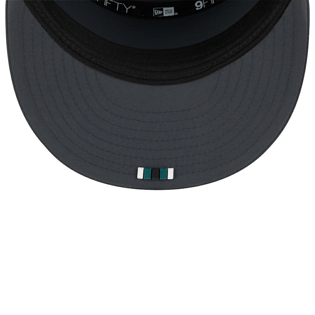 2025 Sideline Cold Weather Split Panel 9FIFTY Snapback Hat - Philadelphia Eagles Hats