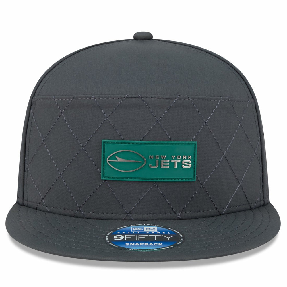 2025 Sideline Cold Weather Split Panel 9FIFTY Snapback Hat - New York Jets Hats