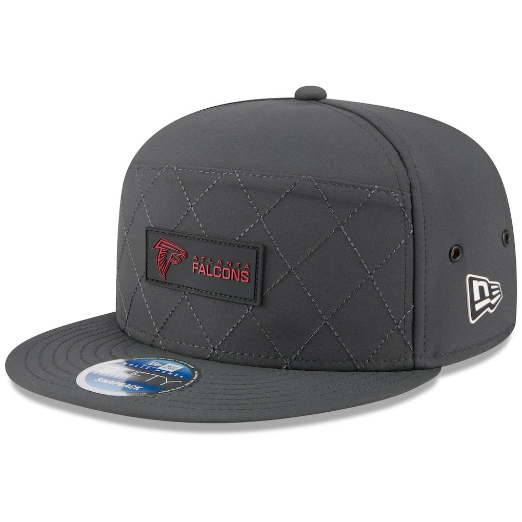 2025 Sideline Cold Weather Split Panel 9FIFTY Snapback Hat - Atlanta Falcons Hats
