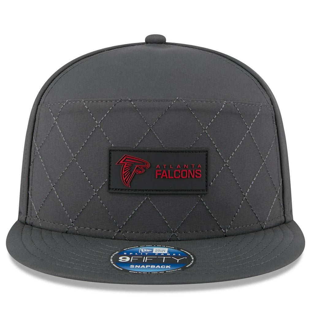 2025 Sideline Cold Weather Split Panel 9FIFTY Snapback Hat - Atlanta Falcons Hats