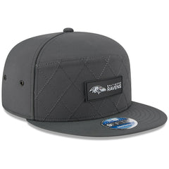 2025 Sideline Cold Weather Split Panel 9FIFTY Snapback Hat - Baltimore Ravens Hats