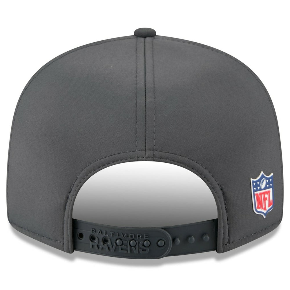 2025 Sideline Cold Weather Split Panel 9FIFTY Snapback Hat - Baltimore Ravens Hats