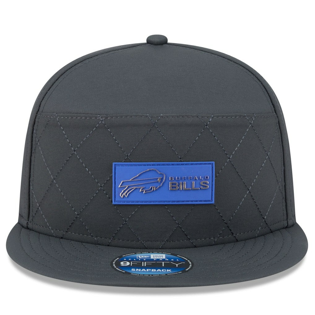 2025 Sideline Cold Weather Split Panel 9FIFTY Snapback Hat - Buffalo Bills Hats