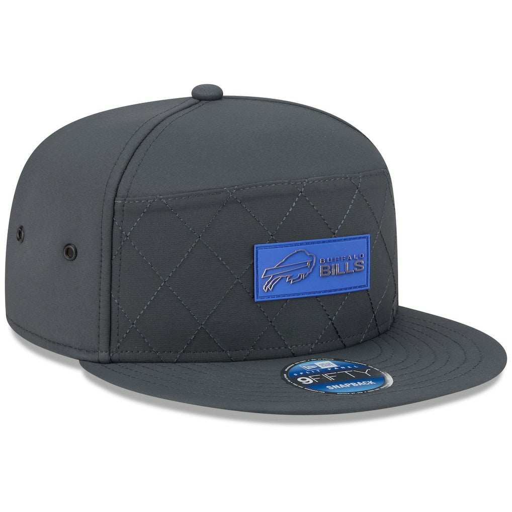 2025 Sideline Cold Weather Split Panel 9FIFTY Snapback Hat - Buffalo Bills Hats