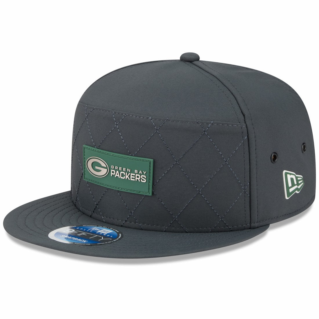 2025 Sideline Cold Weather Split Panel 9FIFTY Snapback Hat - Green Bay Packers Hats