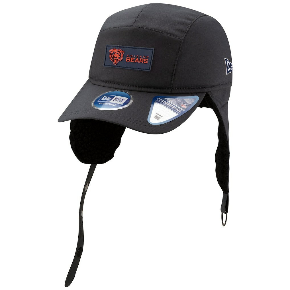 2025 Sideline Cold Weather Runner Dog Ear Adjustable Hat - Chicago Bears Hats