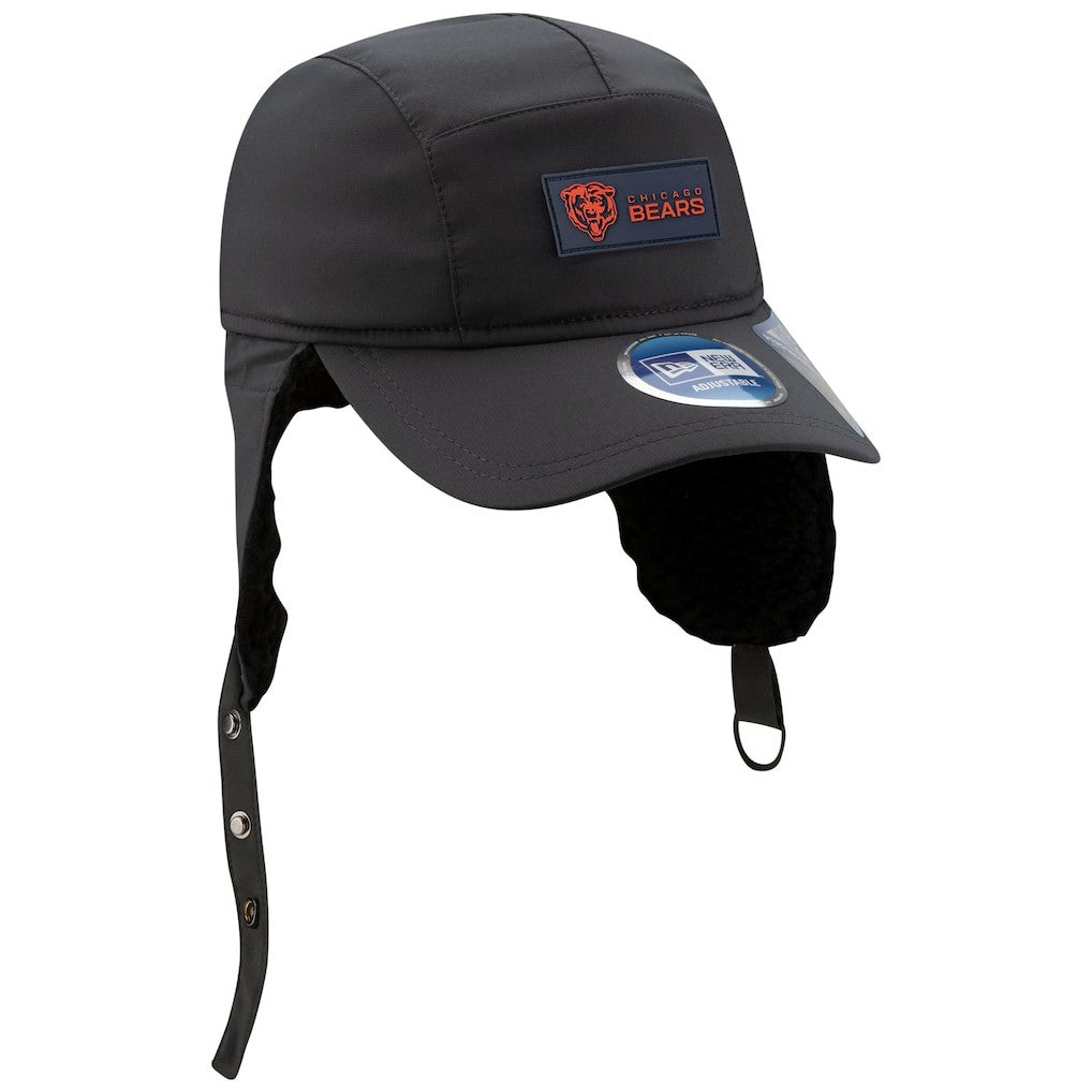 2025 Sideline Cold Weather Runner Dog Ear Adjustable Hat - Chicago Bears Hats