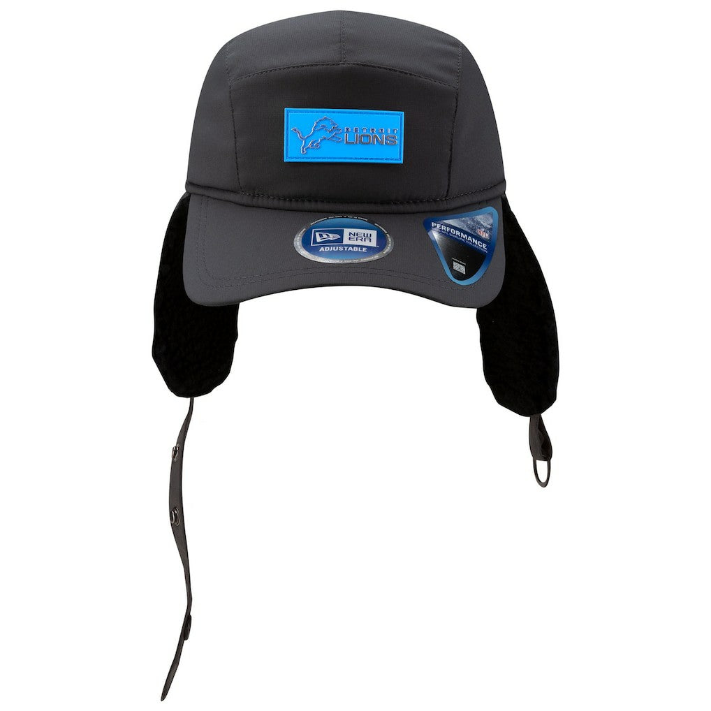 2025 Sideline Cold Weather Runner Dog Ear Adjustable Hat - Detroit Lions Hats