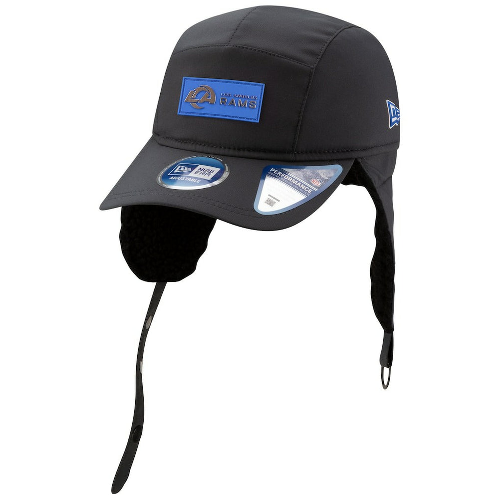 2025 Sideline Cold Weather Runner Dog Ear Adjustable Hat - Los Angeles Rams Hats