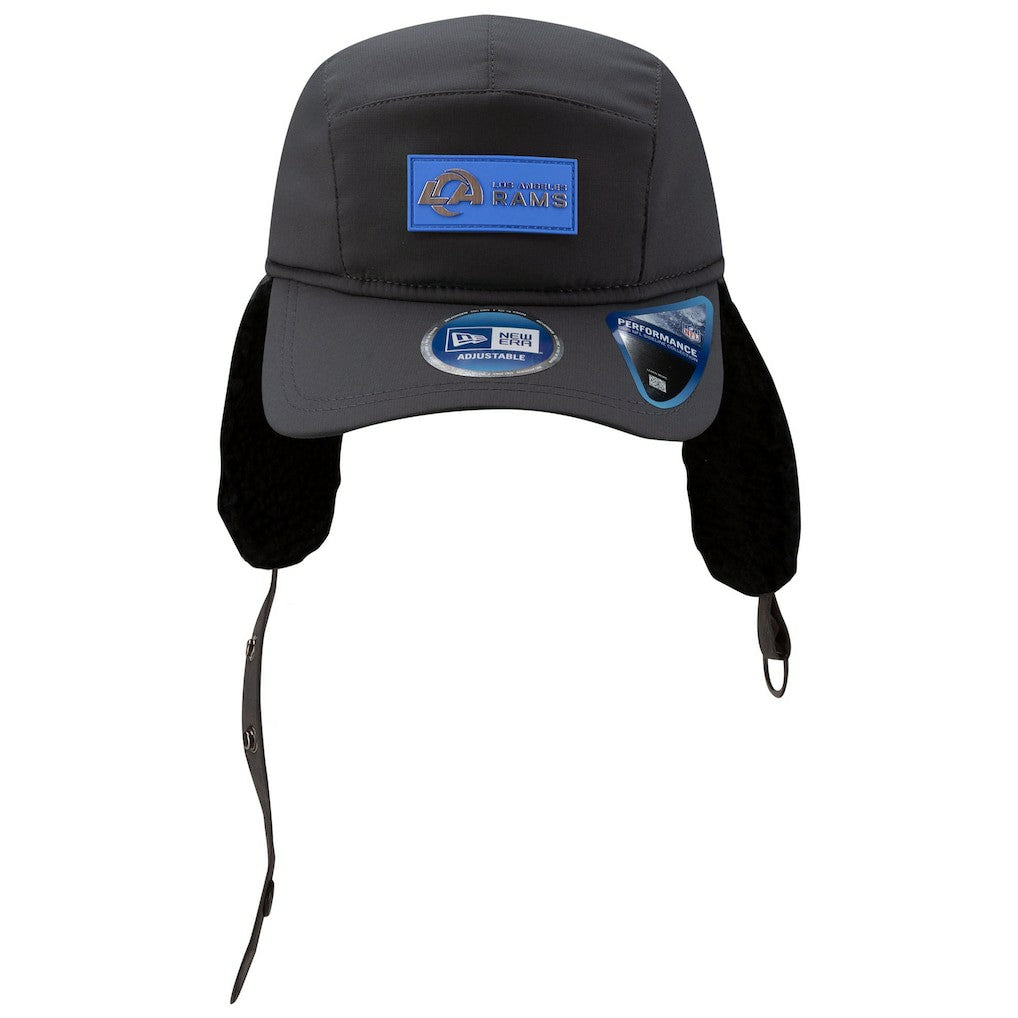 2025 Sideline Cold Weather Runner Dog Ear Adjustable Hat - Los Angeles Rams Hats