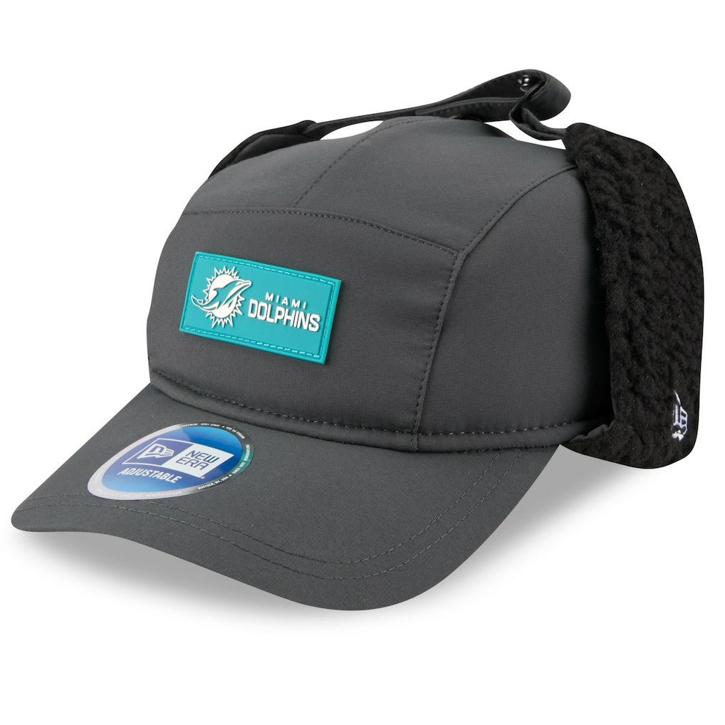 2025 Sideline Cold Weather Runner Dog Ear Adjustable Hat - Miami Dolphins Hats