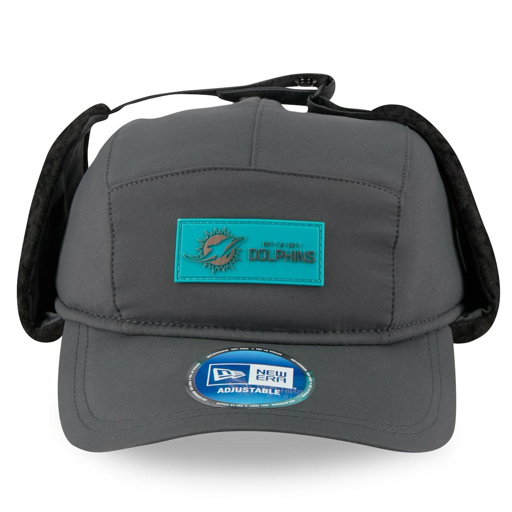 2025 Sideline Cold Weather Runner Dog Ear Adjustable Hat - Miami Dolphins Hats
