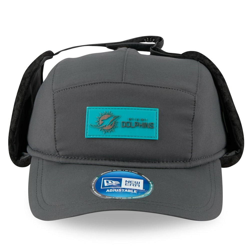 2025 Sideline Cold Weather Runner Dog Ear Adjustable Hat - Miami Dolphins Hats