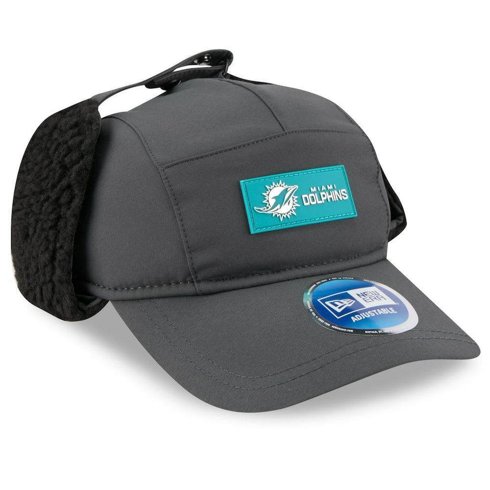 2025 Sideline Cold Weather Runner Dog Ear Adjustable Hat - Miami Dolphins Hats