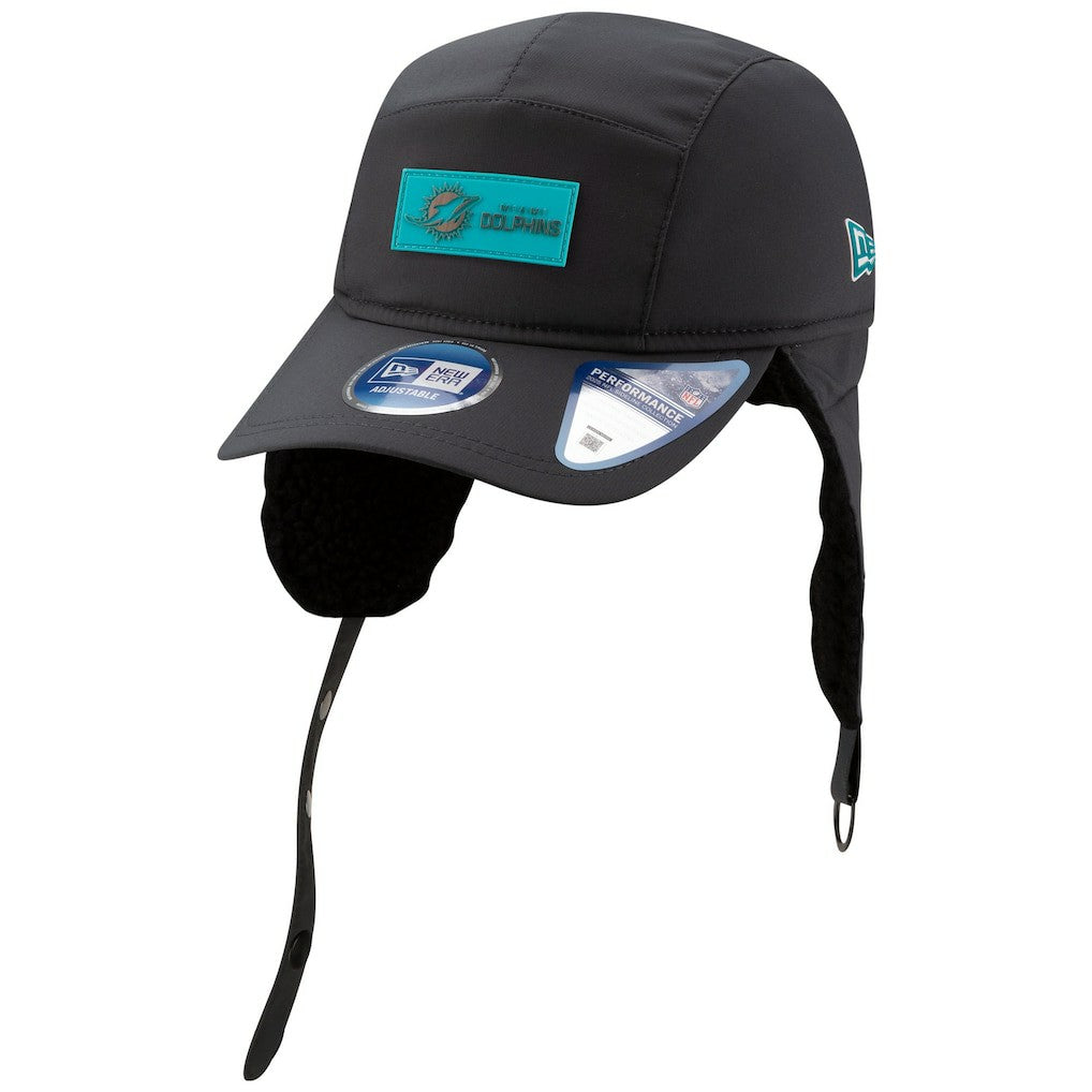 2025 Sideline Cold Weather Runner Dog Ear Adjustable Hat - Miami Dolphins Hats