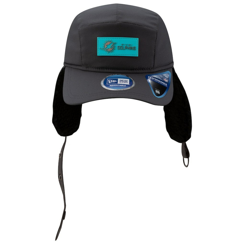 2025 Sideline Cold Weather Runner Dog Ear Adjustable Hat - Miami Dolphins Hats