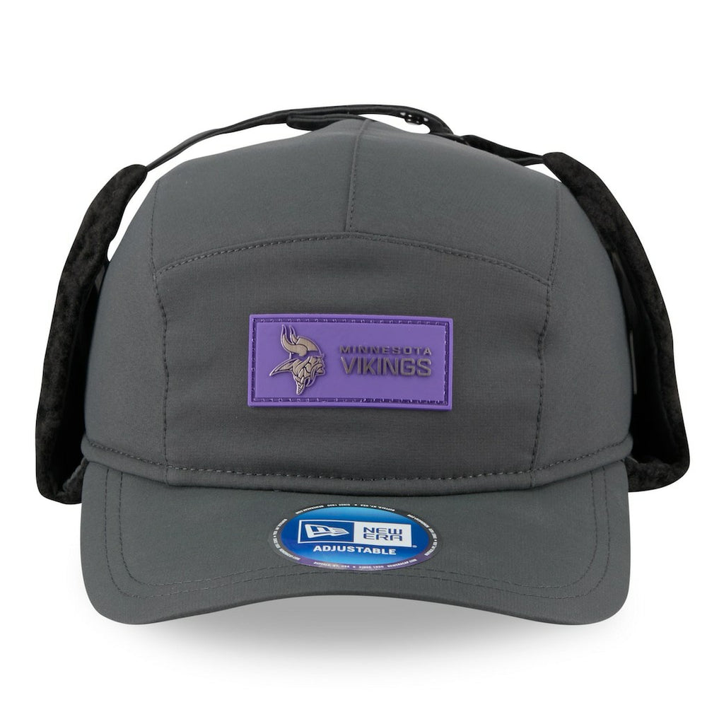 2025 Sideline Cold Weather Runner Dog Ear Adjustable Hat - Minnesota Vikings Hats