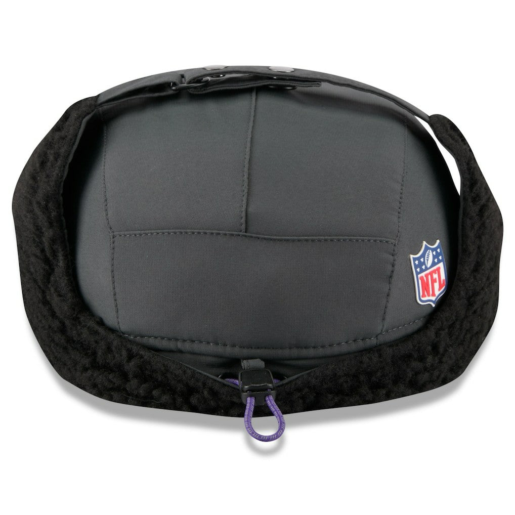 2025 Sideline Cold Weather Runner Dog Ear Adjustable Hat - Minnesota Vikings Hats