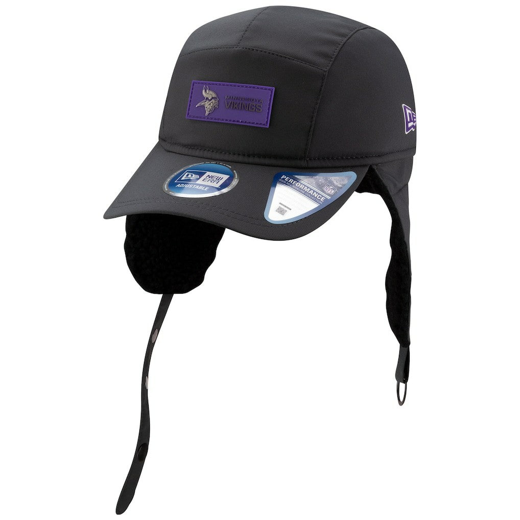 2025 Sideline Cold Weather Runner Dog Ear Adjustable Hat - Minnesota Vikings Hats