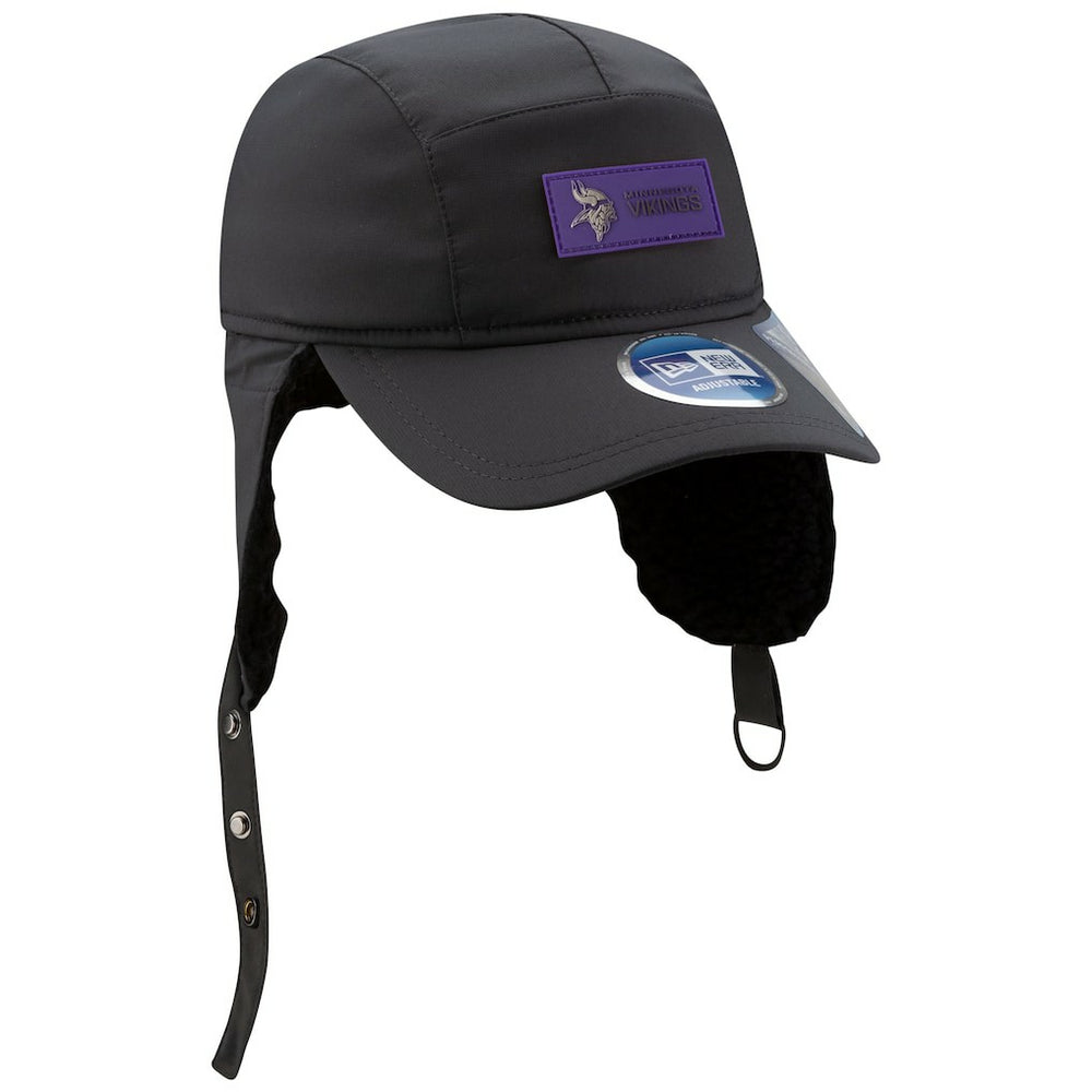 2025 Sideline Cold Weather Runner Dog Ear Adjustable Hat - Minnesota Vikings Hats
