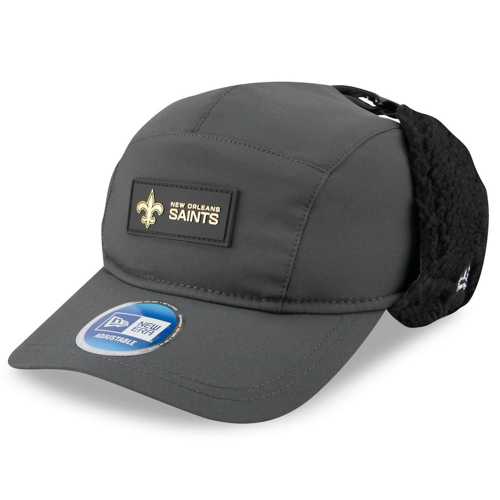 2025 Sideline Cold Weather Runner Dog Ear Adjustable Hat - New Orleans Saints Hats