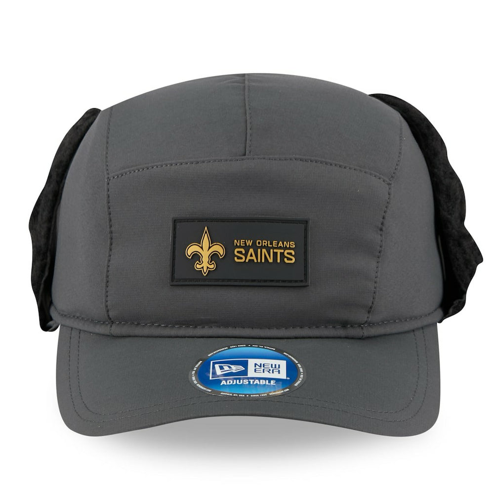 2025 Sideline Cold Weather Runner Dog Ear Adjustable Hat - New Orleans Saints Hats