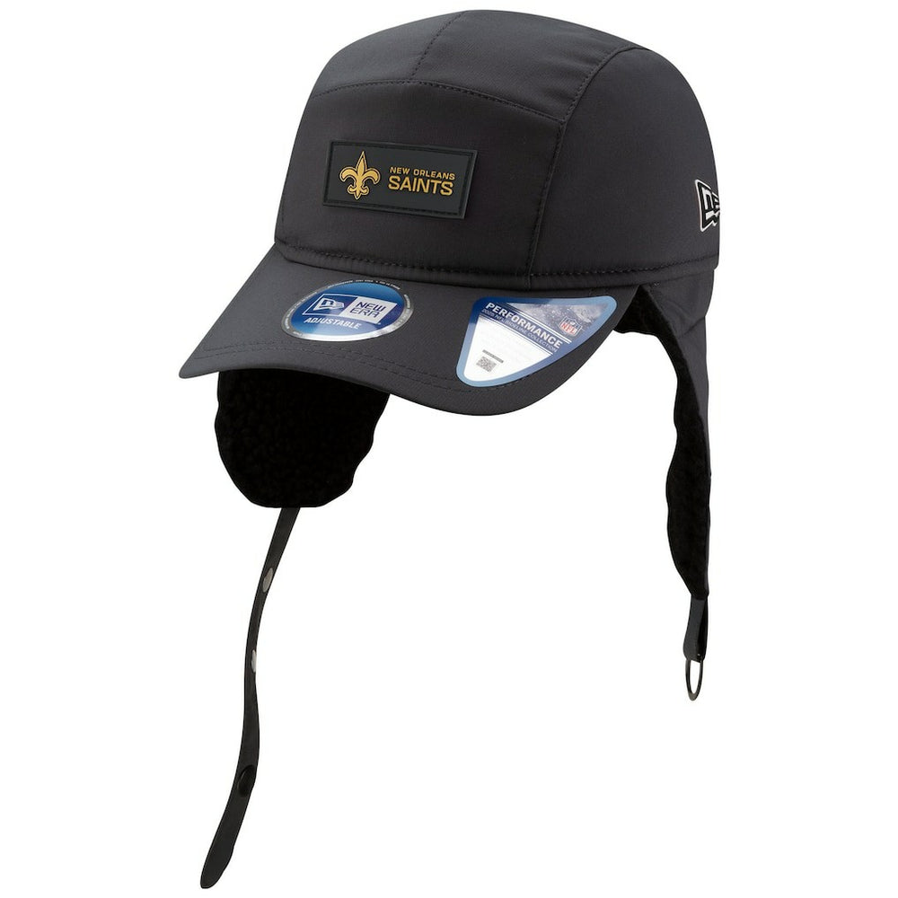 2025 Sideline Cold Weather Runner Dog Ear Adjustable Hat - New Orleans Saints Hats