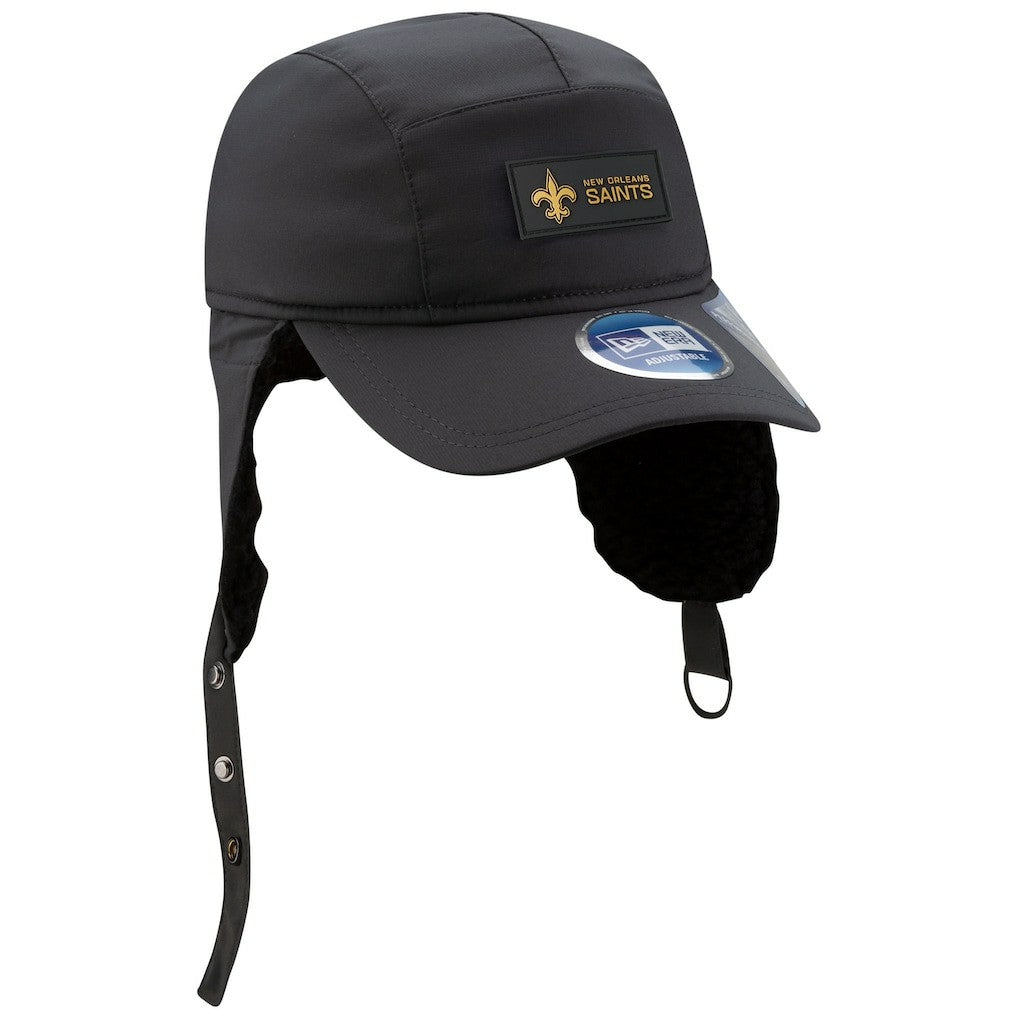 2025 Sideline Cold Weather Runner Dog Ear Adjustable Hat - New Orleans Saints Hats