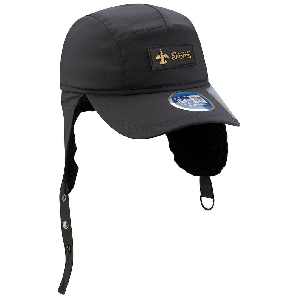 2025 Sideline Cold Weather Runner Dog Ear Adjustable Hat - New Orleans Saints Hats