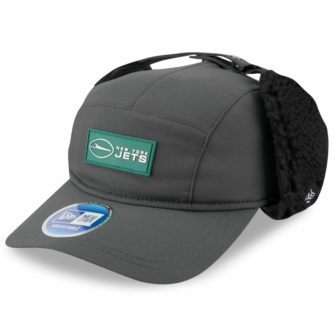 2025 Sideline Cold Weather Runner Dog Ear Adjustable Hat - New York Jets Hats