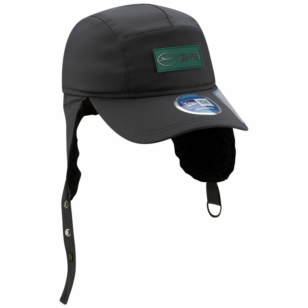 2025 Sideline Cold Weather Runner Dog Ear Adjustable Hat - New York Jets Hats