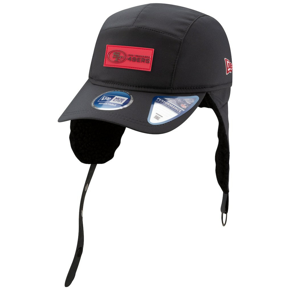 2025 Sideline Cold Weather Runner Dog Ear Adjustable Hat - San Francisco 49ers Hats