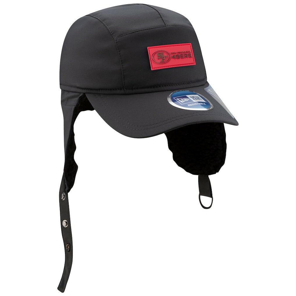 2025 Sideline Cold Weather Runner Dog Ear Adjustable Hat - San Francisco 49ers Hats
