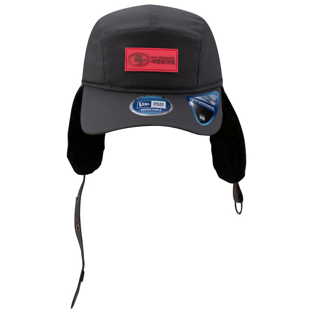 2025 Sideline Cold Weather Runner Dog Ear Adjustable Hat - San Francisco 49ers Hats