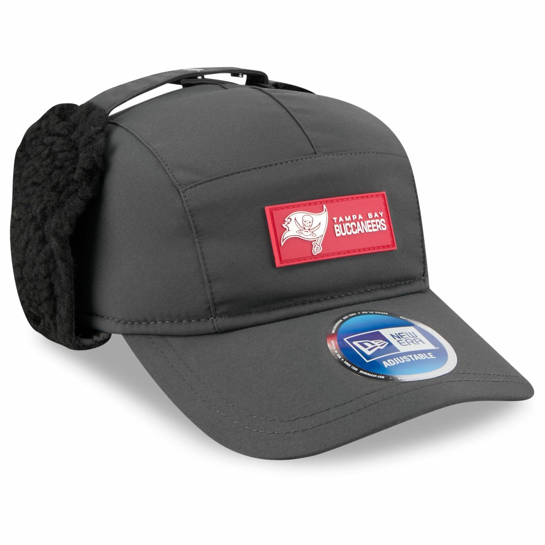 2025 Sideline Cold Weather Runner Dog Ear Adjustable Hat - Tampa Bay Buccaneers Hats