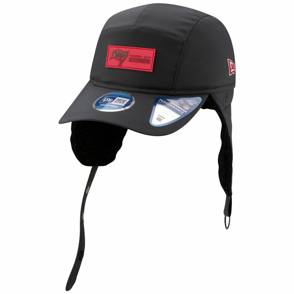 2025 Sideline Cold Weather Runner Dog Ear Adjustable Hat - Tampa Bay Buccaneers Hats