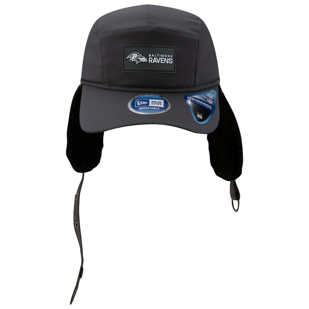 2025 Sideline Cold Weather Runner Dog Ear Adjustable Hat - Baltimore Ravens Hats