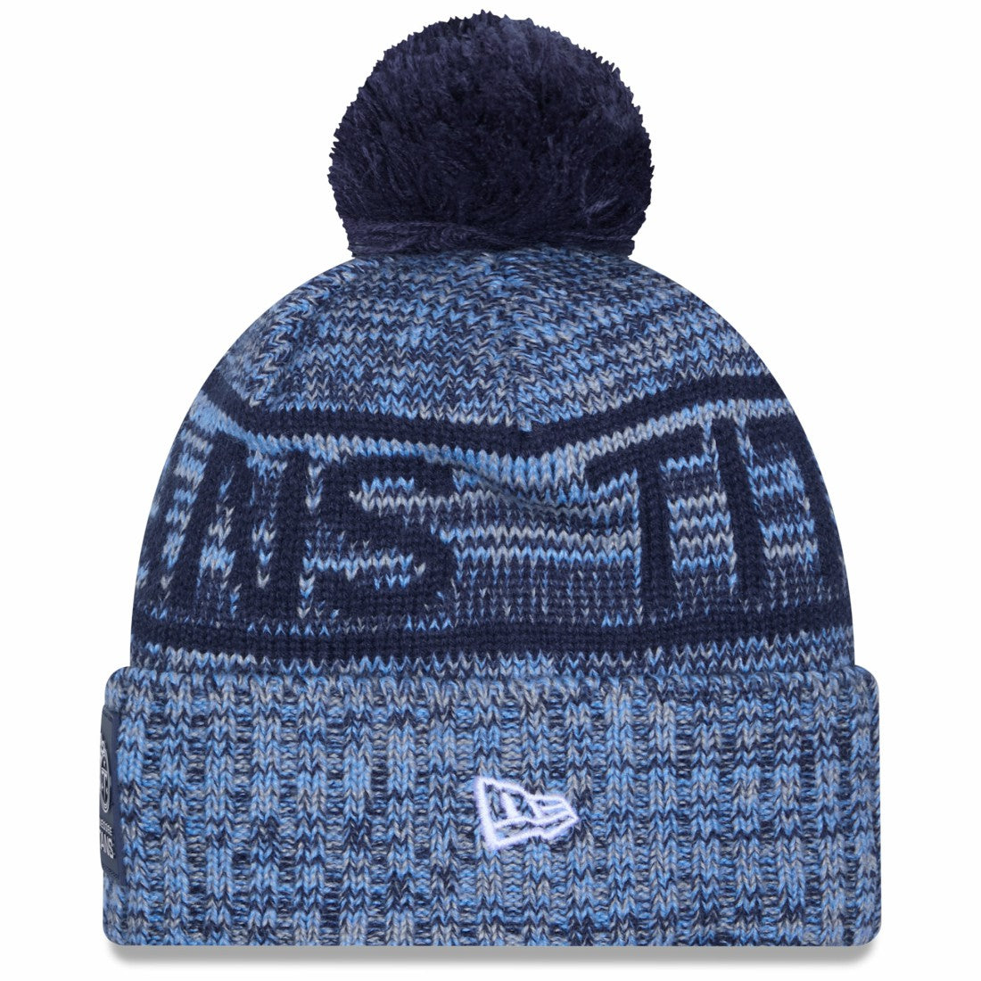 2025 Sideline Cold Weather Cuffed Knit Hat with Pom - Tennessee Titans Hats