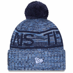 2025 Sideline Cold Weather Cuffed Knit Hat with Pom - Tennessee Titans Hats