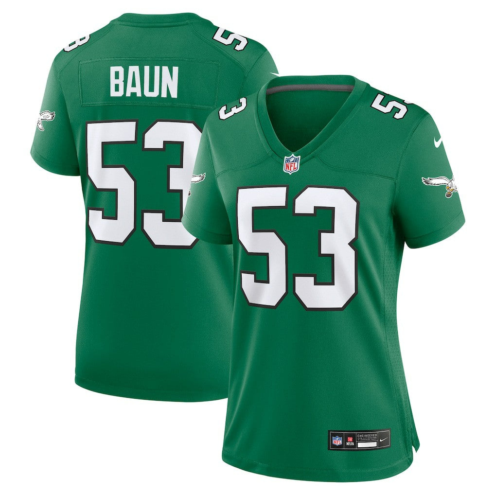 Zack Baun  Women's Alternate Game Jersey - Philadelphia Eagles Jerseys