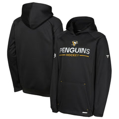 NHL Pittsburgh Penguins Fanatics Youth Authentic Pro Rink Raglan Hoodie