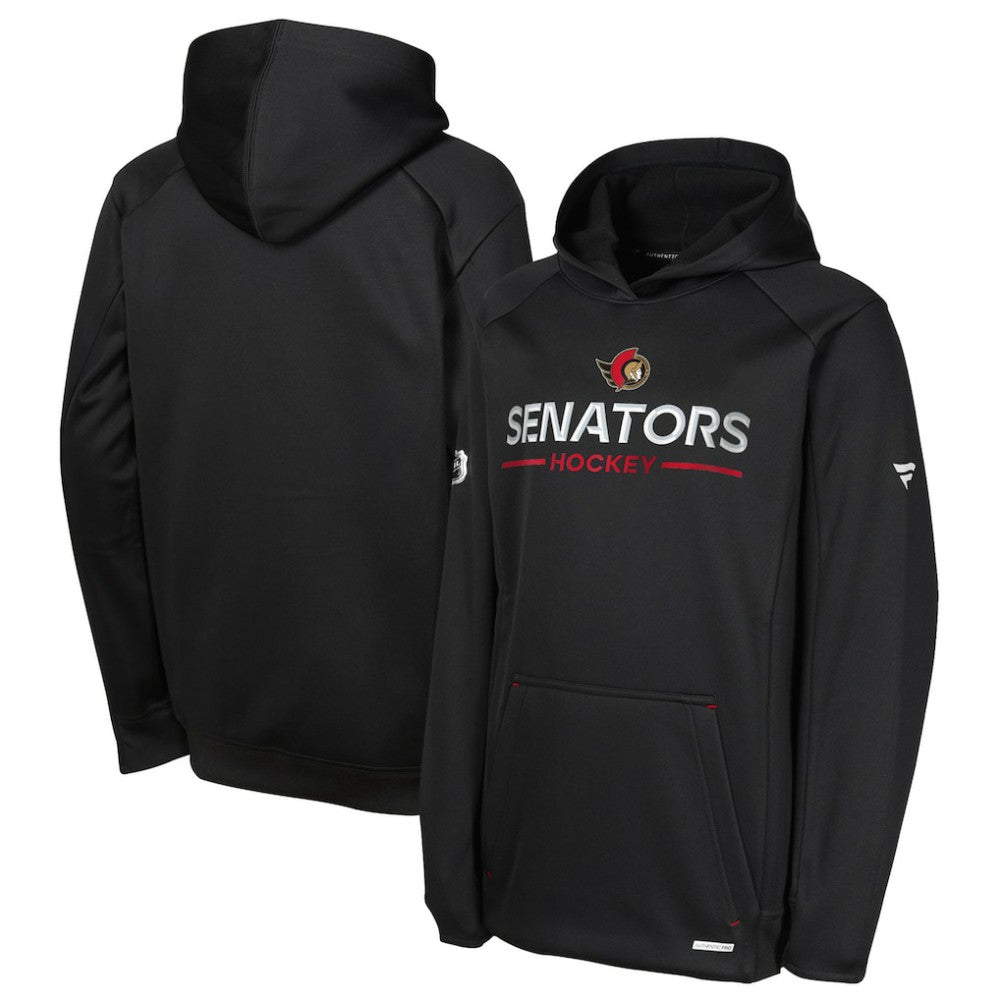 NHL Ottawa Senators Fanatics Youth Authentic Pro Rink Raglan Hoodie