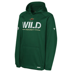 NHL Minnesota Wild Fanatics Youth Authentic Pro Rink Raglan Hoodie