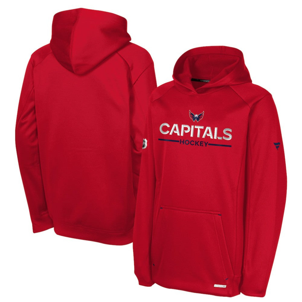 NHL Washington Capitals Fanatics Youth Authentic Pro Rink Raglan Hoodie